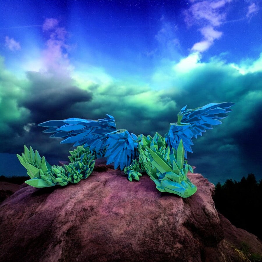 Bébé dragon cristal